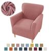 Scratch-Resistant Elastic High Back Sofa Slipcover with Single Armrest for Leisure Chairs