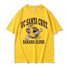 Famous Director Quentin Tarantino Movie Pulp Fiction Jhon Travolta Banana Slugs Same Style Tshirt Men Women Casual Loose T-shirt
