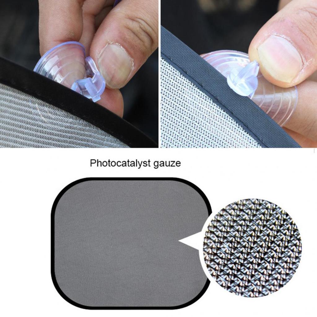 Car Side Rear Window Screen Sunshade Windshield UV Protection Mesh Cover Visor