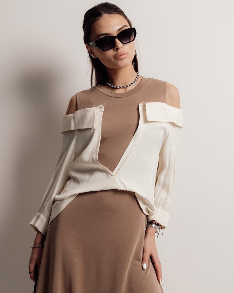 Damklänning Phardi 4530 38 mjölkbeige