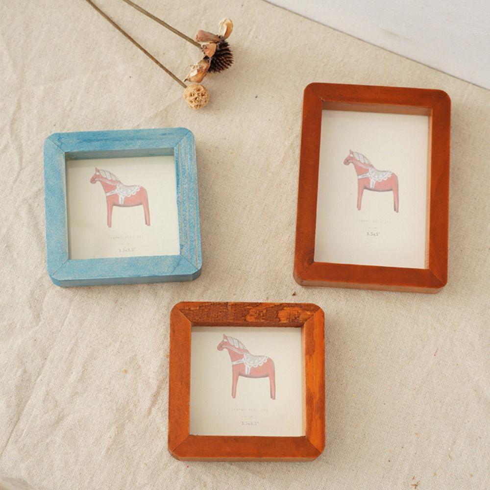 

Personalized Photo Frame Wooden Photo Album Crafts Picture Frame Bedroom Style 2