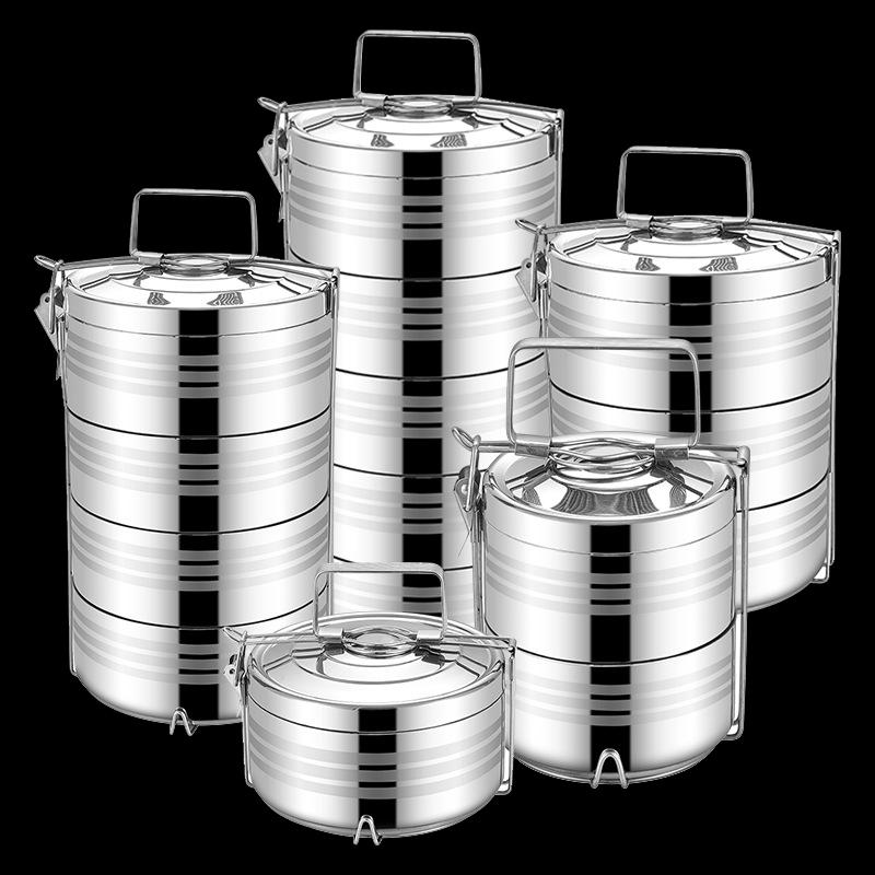 Jingzhifeng Multi-layer Stainless Steel Insulated Lunch Box