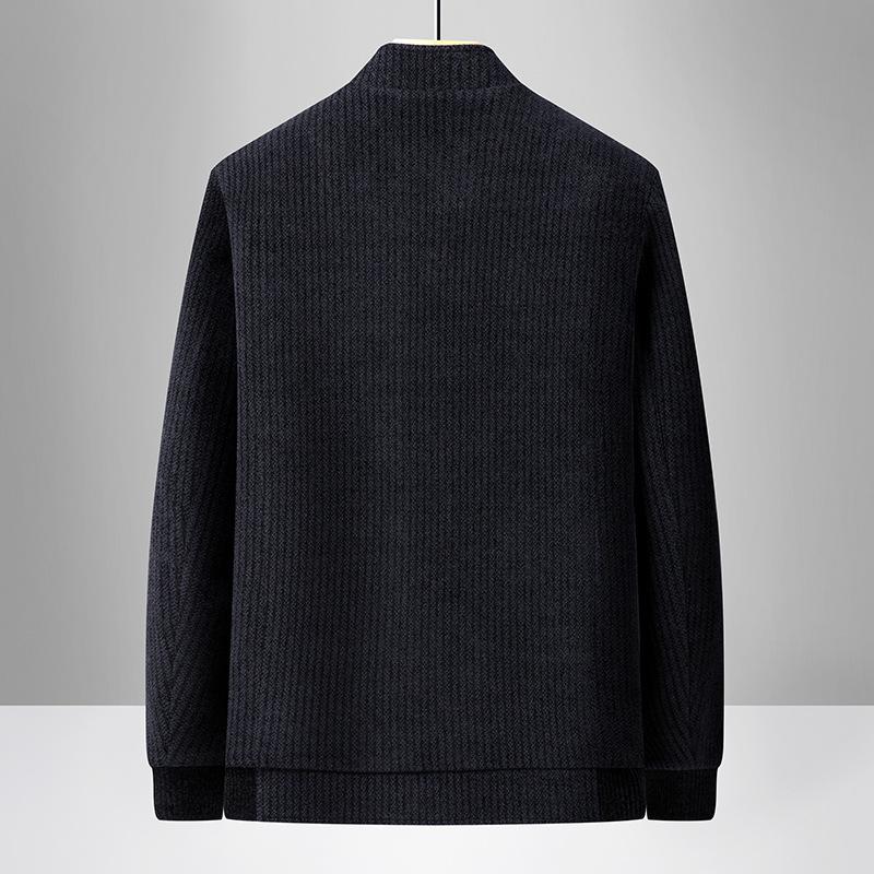 Men's Winter Jacket: Thick Chenille, Warm, Plus-Size for Middle-Aged & Elderly