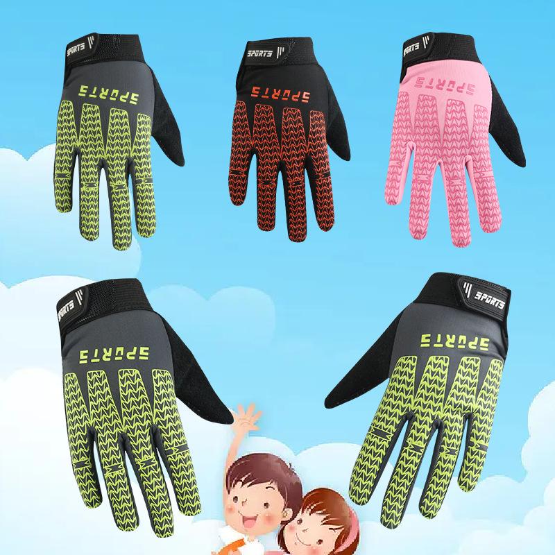 Children's Riding Gloves Outdoor Sun Protection and Anti-skid Summer Skateboard Riding Middle and Old Children's