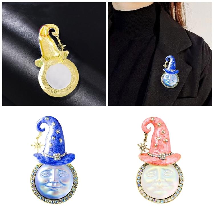 Fashionable Charm Clown Hat Brooch Versatile Jewelry Accessory Portable for Apparel and Headwear Daily Use Items