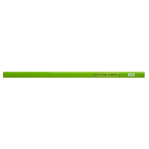 Mitsubishi Pencil Drawing Pencil Triangular Shaft 2B Yellow Green 1 Dozen K45632B