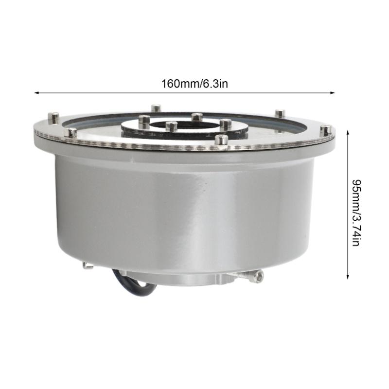 LED Fountain Light Stainless Steel High Brightness Submersible Underwater Landscape Spotlight Warm White 9W