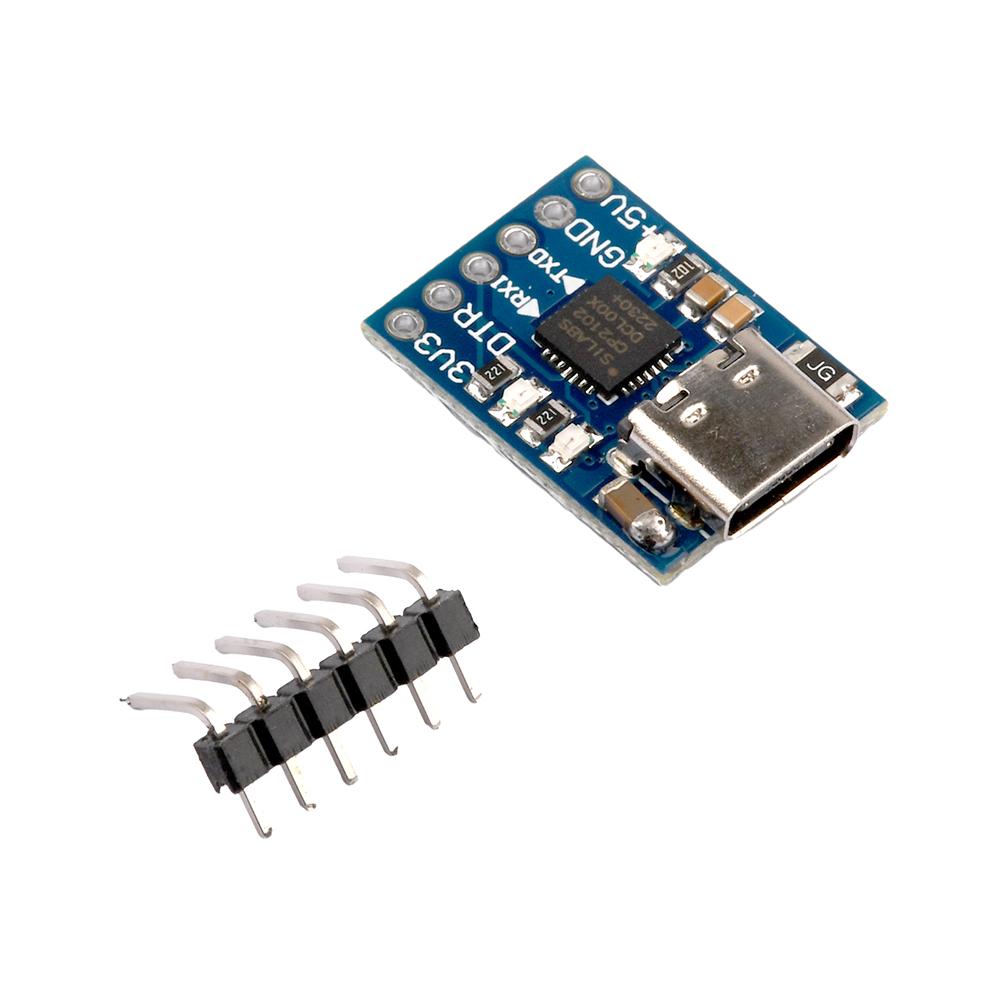 CP2102 Type-C/Micro USB To UART TTL 6PIN Connector Module Serial Converter STC Replace FT232