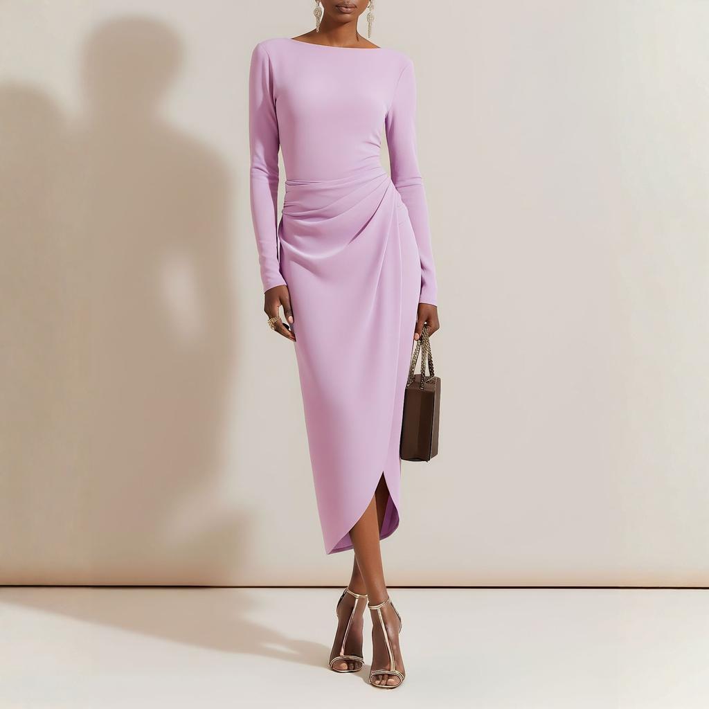 Women's Casual Fashion Long Sleeve Dress