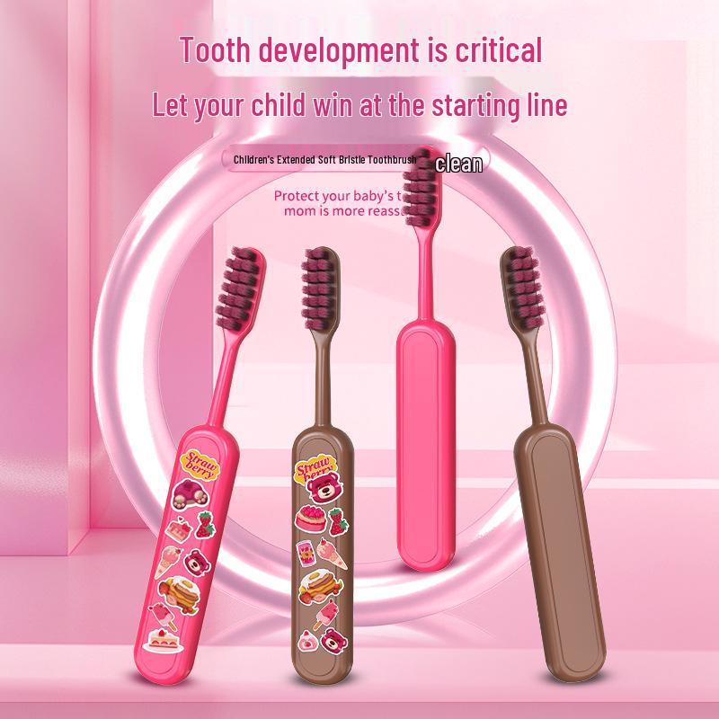 Children's Cartoon Soft Bristle Toothbrush, Ages 3-12, Suitable for Adults