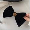 Korean Summer Satin Bow Hair Clip – Large Ribbon Top Clip for Women