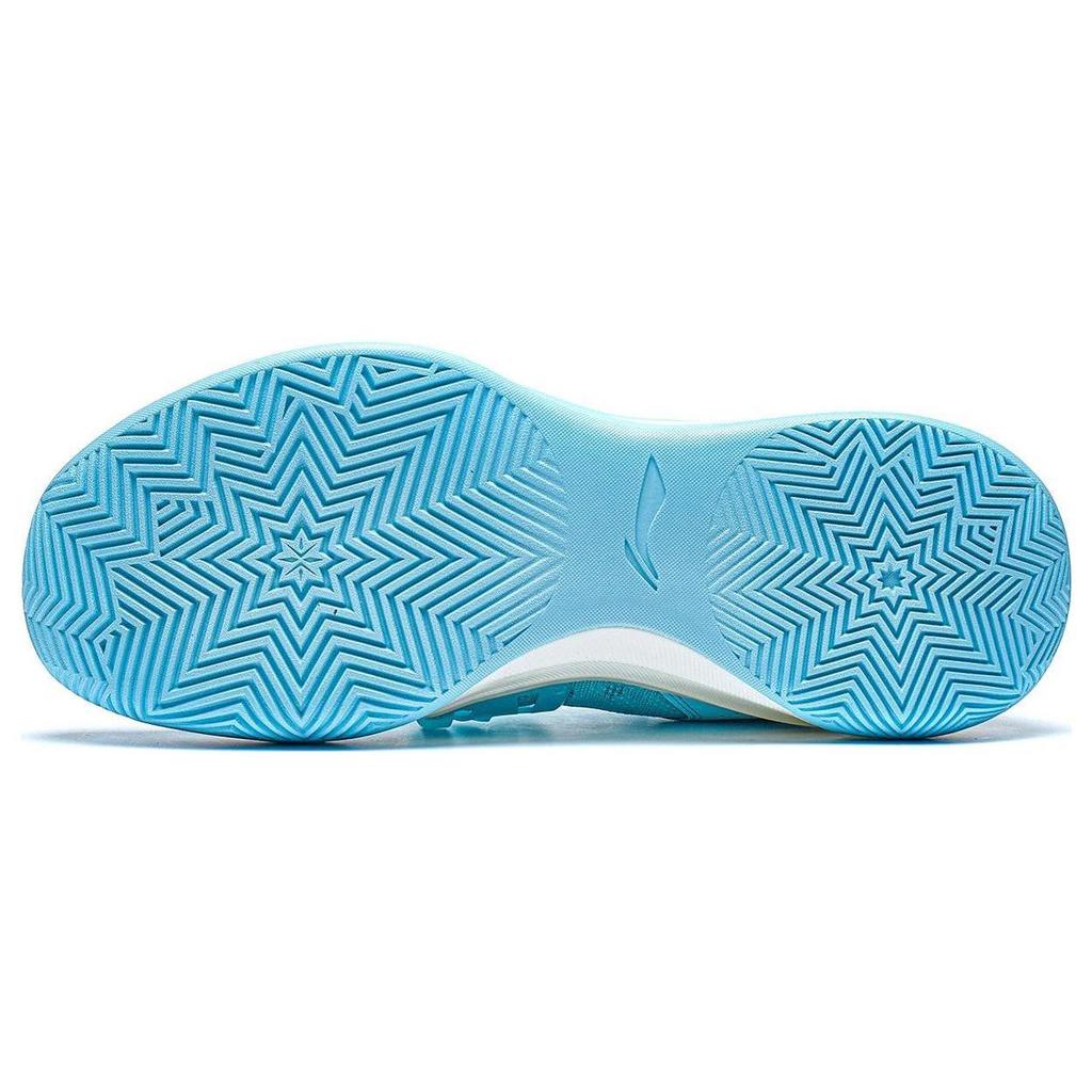 Li Ning Liren3 TEAM Cushioning Slip Resistant Abrasion Resistant Low Top Basketball Shoes Men's Ice Refreshing Blue ABAS095-1