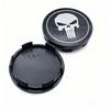 4pcs Skull Logo Emblem Car Wheel Center Caps 65MM Clips 59MM Rim Hubcaps Cover Skulls Badge Wheels Hub Dust Cap Car Accessories