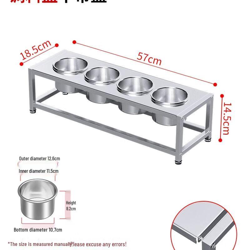 Stainless Steel Multi-Tier Condiment & Jam Dispenser