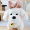 Bow Dog Bell Cute Plush Doll Keychain For Bag Decoration And Gift Collectors