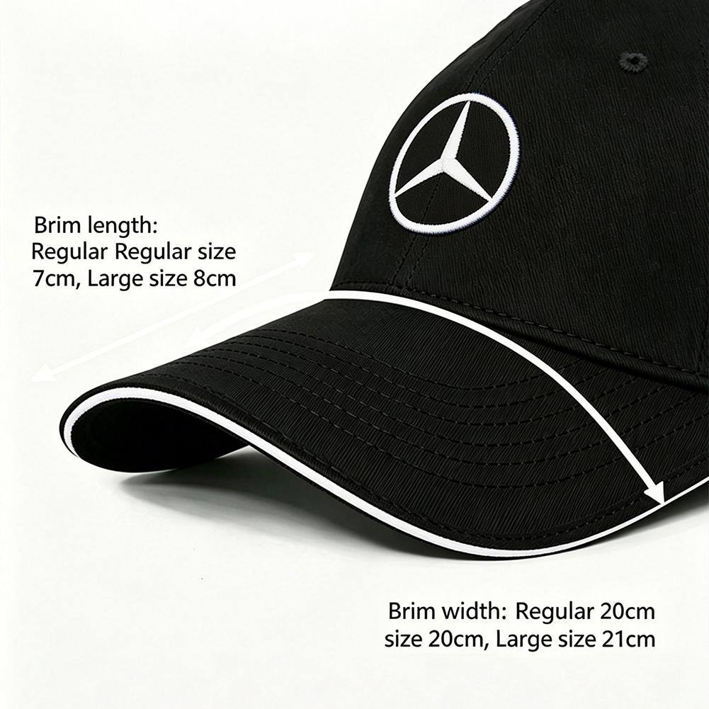 CRJ1 Benz Logo Outdoor Sun Hat Adjustable UV Protection Baseball Cap With For Mercedes-Benz GLC X253 X254 C-Class W205 W206 A-Class
