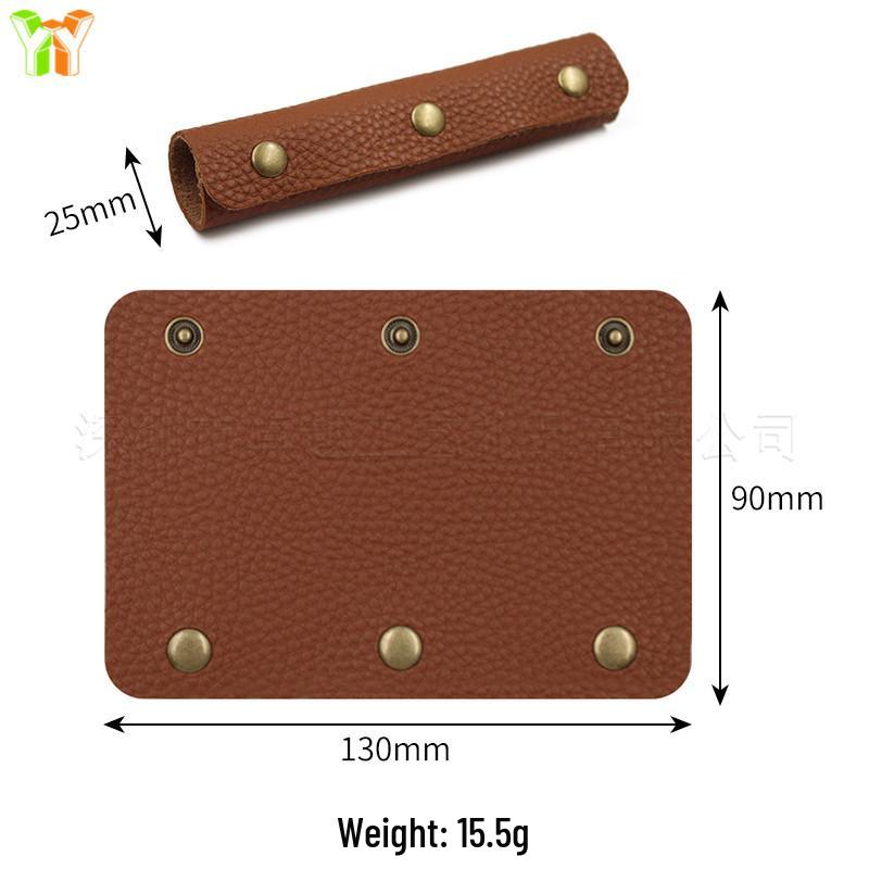 Spot PU Leather Handbag Handle, Anti-Choke Sleeve, Detachable Three-Buckle Accessory.