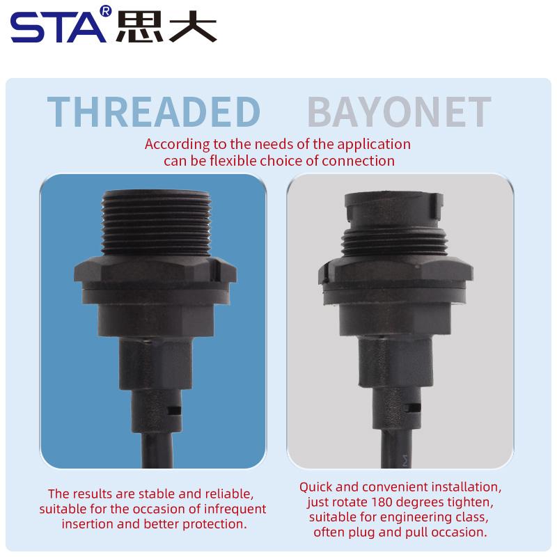 Micro USB 2.0 Plastic IP67 Waterproof Connector Panel Mount Male to Female Socket Extension Electrical Data Cable Threaded Plug