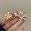 Glaze Flower Ring Tulip Flower French Irregular Ring Temperament Enamel Finger Ring  Gift