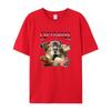 Fun Hamster Printed Men's T-Shirt Summer Vintage Kawaii Men's Women's Surfing Beach T-Shirt Unisex Breathable Casual Top