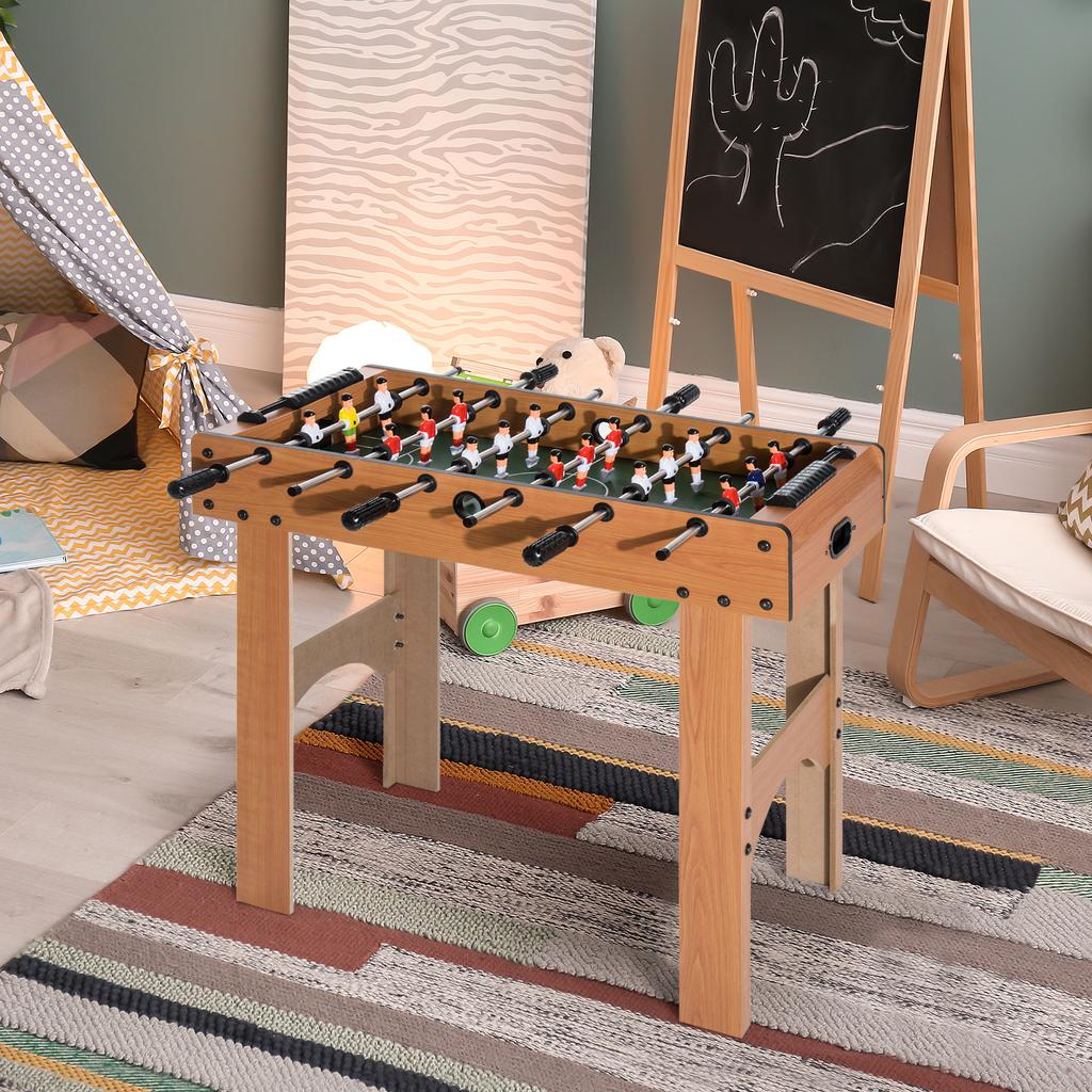 Professional Foosball Table for Children and Adults with Rods in MDF Wood 92x46x78cm