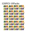120pcs Halloween Gift Box Cartoon Pumpkins Candy Cookie Packaging Paper Boxes Happy Halloween Eve Party Supplies Decoration Mixe