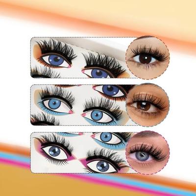 Lashie - geschwungen, magnetisch, klebefrei, Multipack, künstliche Wimpern