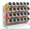 Silver Wire Kitchen Storage Rack Cabinet Four-layer Spice Rack Punched Spice Bottle Storage Storage Rack Spice Rack