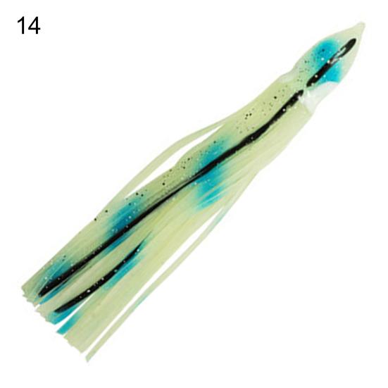 Set da 5 pezzi 9 cm Esche finte luminose morbide a forma di polpo Attrezzatura da pesca