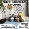 5Pcsset Cute Simulation Parrot Plush Doll Super Mini Square Parrot Key Chain Pendant Soft Stuffed Toy For Girl Bag Pendant Gift