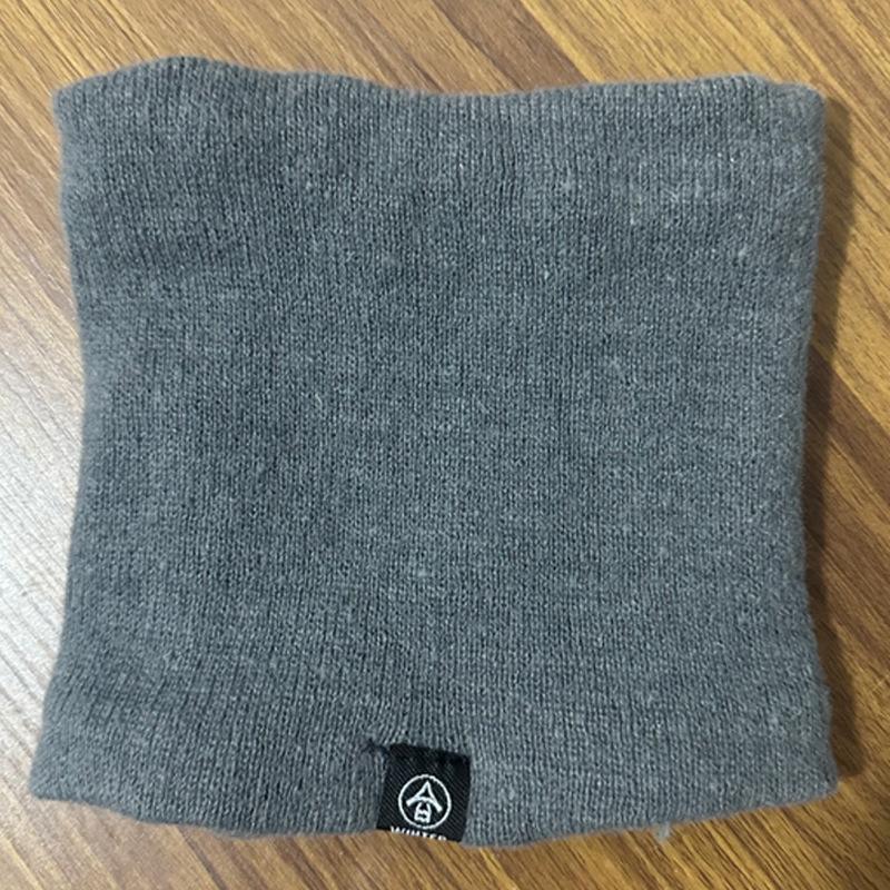 1 Stück Unisex Herbst/Winter Fleecegefütterter Verdickter Nackenwärmer für Outdoor-Radfahren - Trendiger und Schlichter Gestrickter Nackenschutz