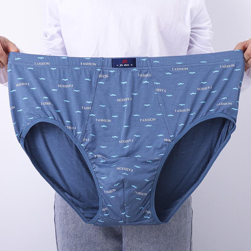 Fat Man Modal Męskie Majtki z Wysokim Stanem Plus Size Luźne - Styl Wiosenno-Letni