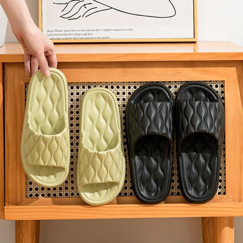 Fashion Plus Size Fashion Concise Couple Men Women Non-slip Flat Slides Summer Platform Sandals Home Slipper Indoor Flip Flops Men Shoes
