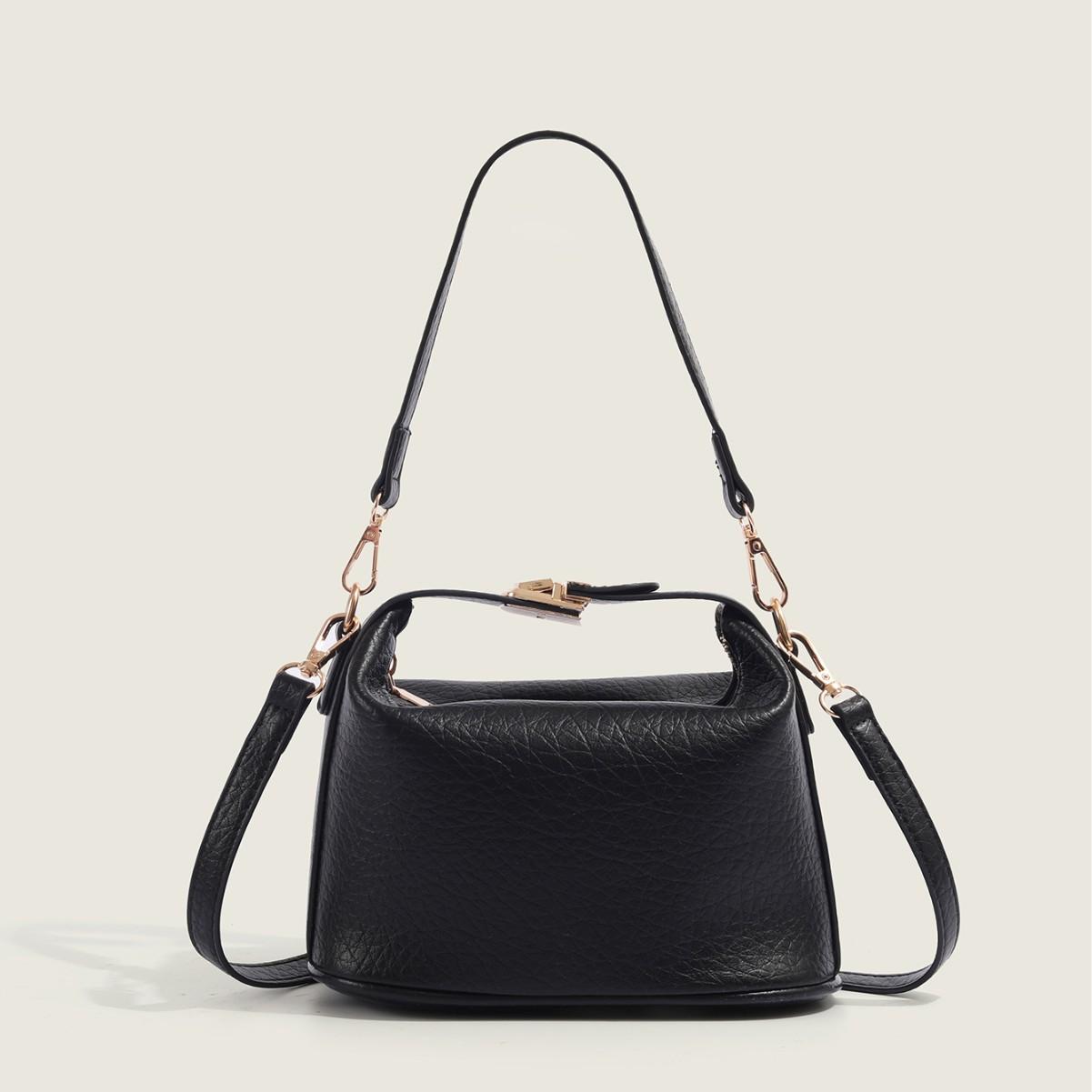 

High-End Cloud Bag for Women 2025 New Autumn Winter Single Shoulder Crossbody Bag Niche Versatile Ins Handheld Box Bag чёрный