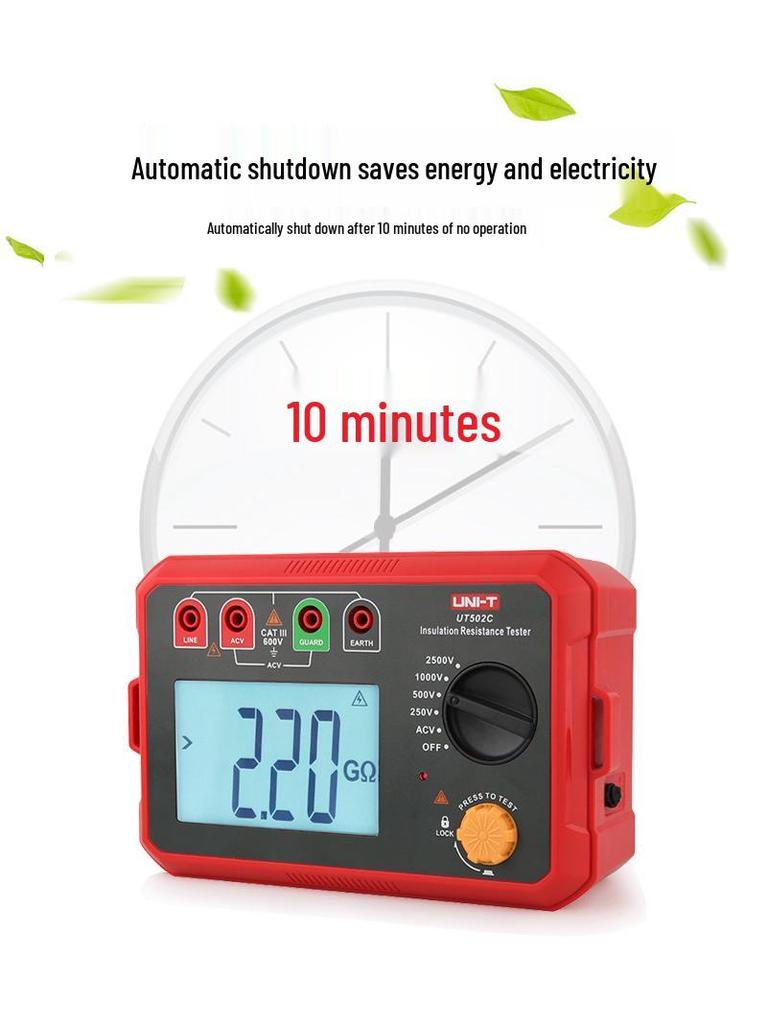 Uni-T UT501C/UT502C 2500V Digital Megohmmeter Insulation Resistance Tester