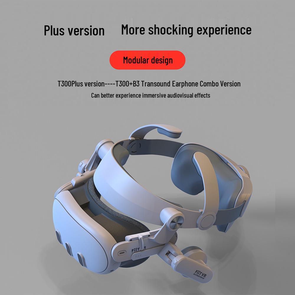 Meta Quest 3/3S VR Accessories T300 Elite Headset with Extended Battery Life