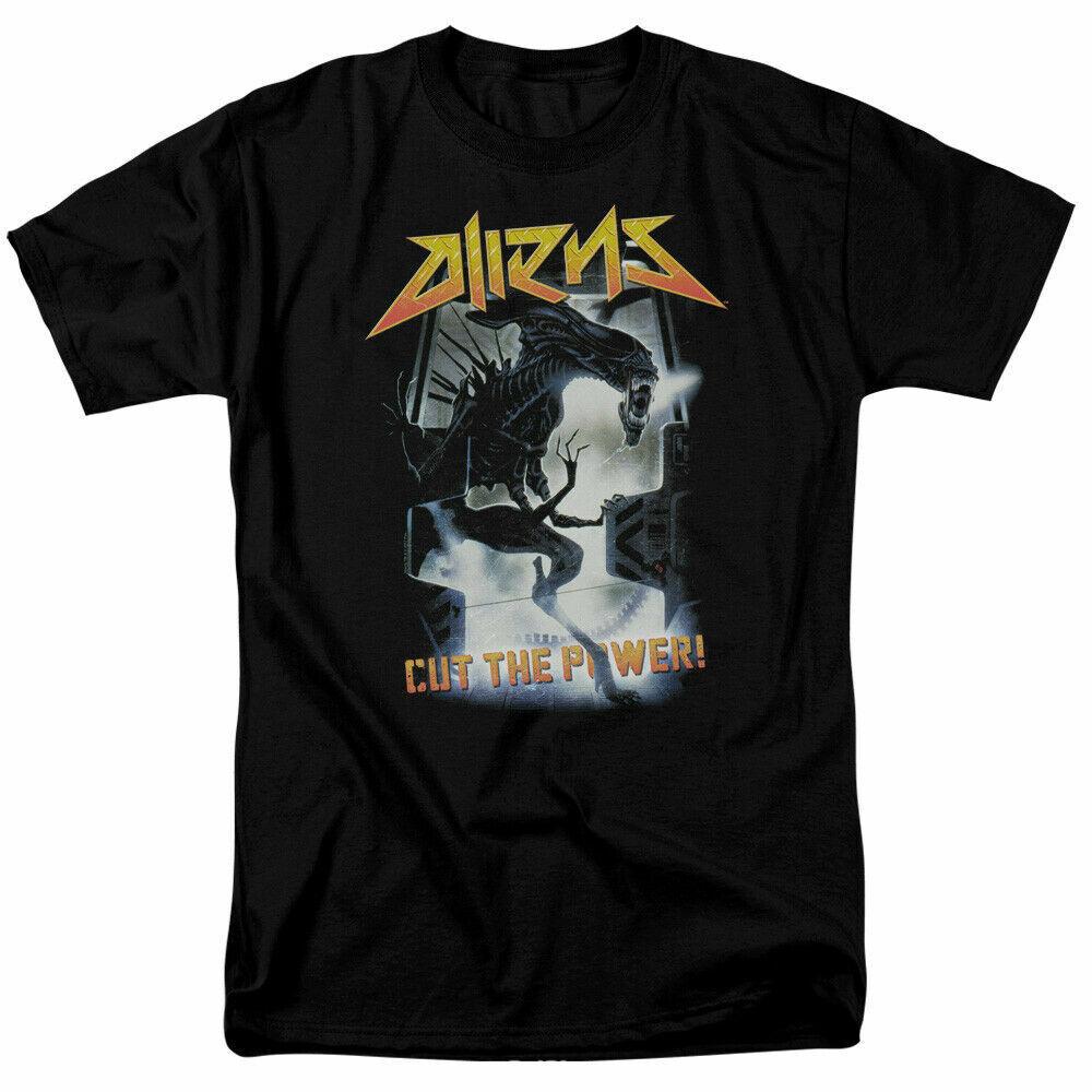 

Классическая футболка Alien Cut The Power, научная фантастика, фильм ужасов, черная футболка унисекс