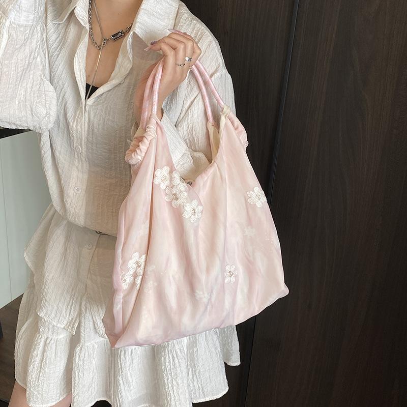 New Chinese Style National Style Bag 2025 New Trendy Shoulder Handbag Literary Small Fresh Women's Bag Large Capacity Tote Bag