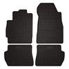 Dywaniki Samochodowe Gumowe Do: Mazda 2 II Hatchback (2007-2015) - Czarne, Dopasowane