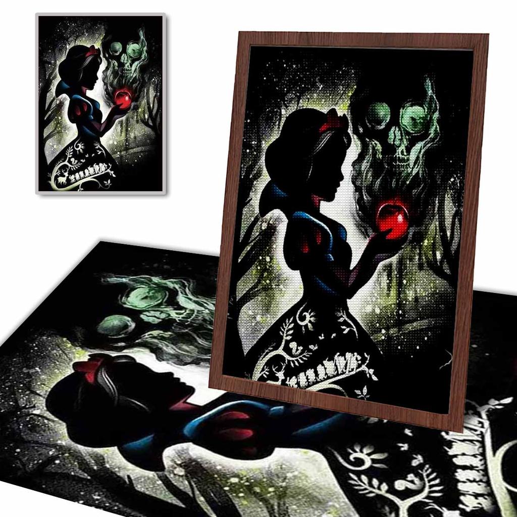 DIY Diamond Painting The Princess and The Poisonous Apple Cross Stitch Kit Mosaic Art Diamond Painting Full Circle Diamond Home Decoration