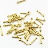 100Pcs 3D Punk Silver/White/Black/Gold Metal Parts Manicure Accessoire Nail Decoration Alloy Retro Circle Nails Art Charms