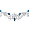 American Diamond AD with Colorful Crystal Necklace Jewellery Set for Women/Girls | Perfect for Weddings, Parties & Festive Occasions