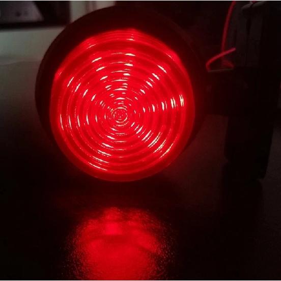 New 2PCS Double Red Amber LED Side Lights Truck Outline Lamp Trailer Side Marker Light Car Caravan Accessories LED Lamp Lighting