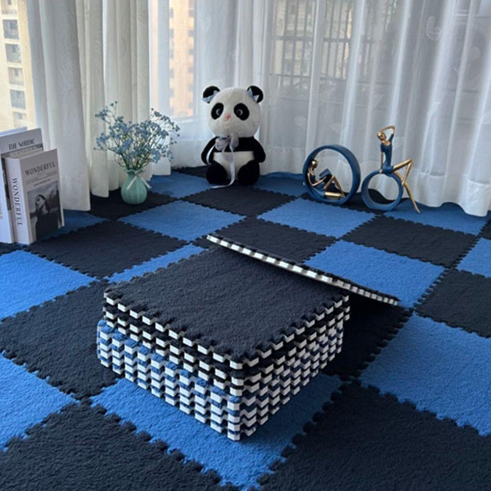 Geschenk Zuhause Schaumstoff Baby Spielmatte Bebe Matratze Plüsch Patchwork Bodenmatte Übung Kinder Teppich