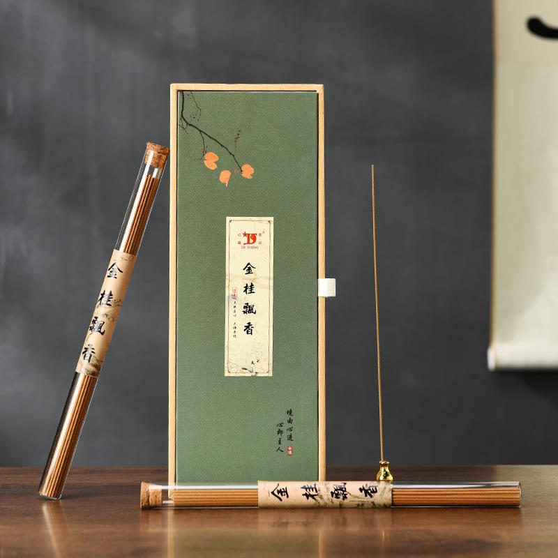 

Натуральные благовония из агарового дерева и сандала, подарочный набор премиум-класса, ручная работа, натуральный аромат для медитации, йоги, релаксации Osmanthus fragrans