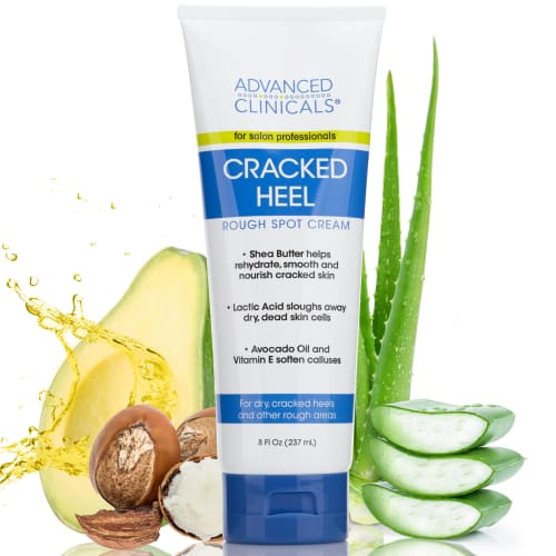 Advanced Clinicals Cracked Heel Cream for Dry, Rough Spots, Calluses by Advanced Clinicls