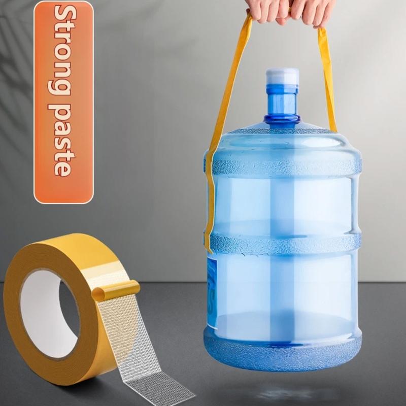Net Cloth Adhesive Tape 20M Long Heavy Duty Double Sided Mounting Tape For Carpets Mat And Baseboards Home Decoration
