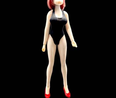 Spielzeug Hobby Actionfigur mit Romankey und TBLeague Körpern CJWK Schöne Frau U-Ausschnitt Hochgeschnitten Einteiliger Badeanzug Kopf und Schuhe Nicht [TOYBARJAPAN]