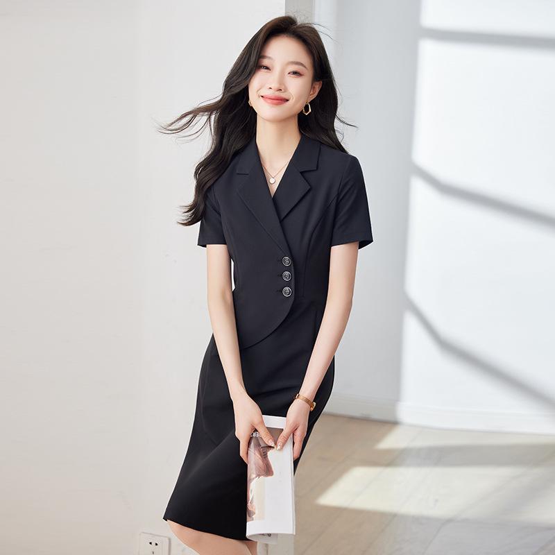 2024 Summer Women's Mid-Length Slimming Skirt Suit
