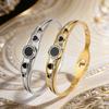 European and American Trendy Love Open Spring Hollow Round Shell Bracelet
